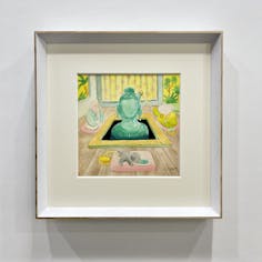 「浄水」額装込